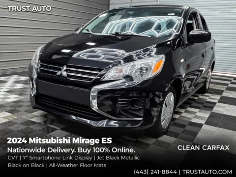 Black 2024 Mitsubishi Mirage ES 4-Door Hatchback for sale in Sykesville, MD