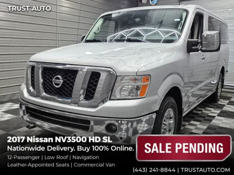 Silver 2017 Nissan NV3500 HD 12-Passenger SL 5.6L V8 Minivan/Van for sale in Sykesville, MD