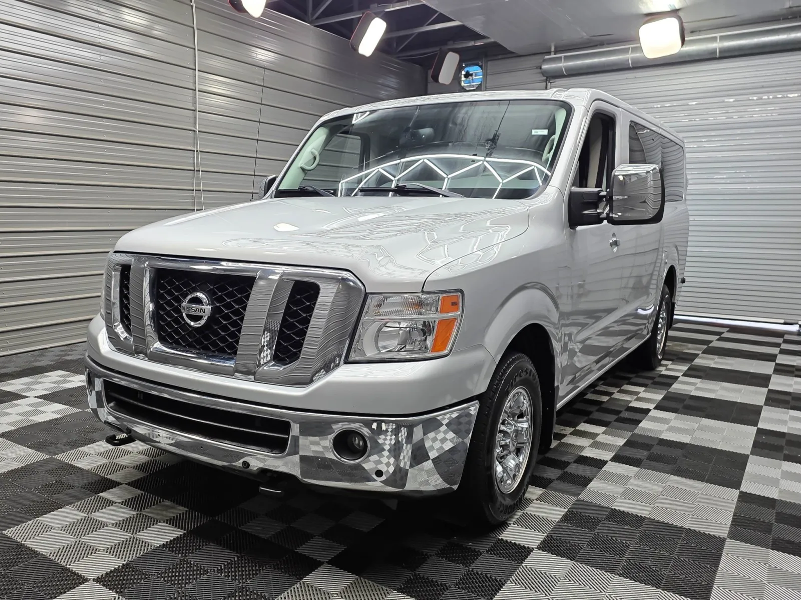 Silver 2017 Nissan NV 3500 HD 12-Passenger SL Low Roof Minivan/Van for sale in Sykesville, MD