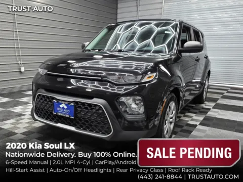 Black 2020 Kia Soul LX 6-Speed Manual Hatchback for sale in Sykesville, MD