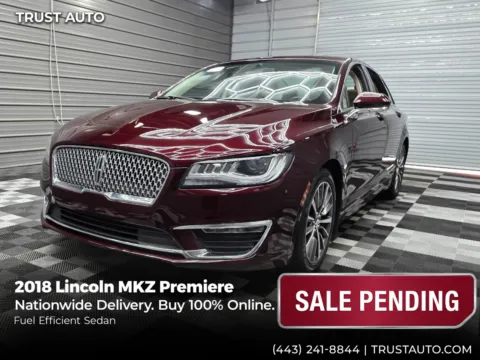 Red 2018 Lincoln MKZ Premiere 4-Door Sedan for sale in Sykesville, MD