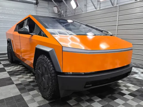 Another view of 2025 Tesla Cybertruck for sale in Sykesville, MD at Trust Auto