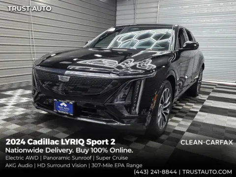Black 2024 Cadillac LYRIQ Sport 2 AWD Electric Luxury SUV for sale in Sykesville, MD