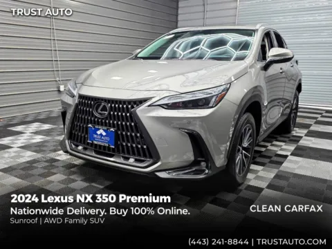 Silver 2024 Lexus NX 350 Premium AWD SUV for sale in Sykesville, MD