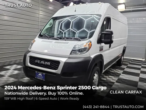White 2020 Ram ProMaster 2500 Cargo 159'WB High Roof Minivan/Van for sale in Sykesville, MD