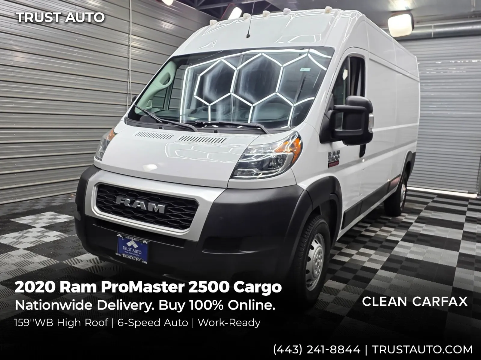 2020 Ram ProMaster 2500 Cargo 159'WB High Roof Minivan/Van
