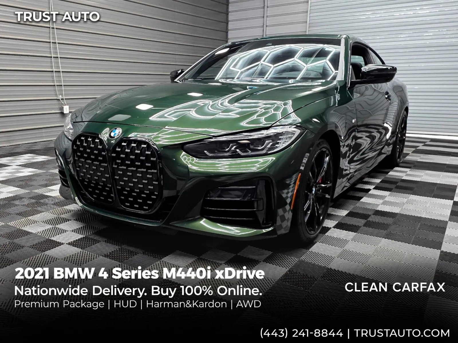 2021 BMW 4 Series M440i xDrive AWD Luxury Coupe w/Premium Pkg