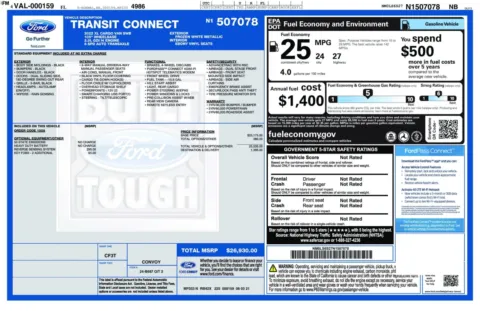 Another view of 2022 Ford Transit Connect Cargo XL 105'WB Low Roof Minivan/Van w/Rear Symmetrical Doors for sale in Sykesville, MD at Trust Auto