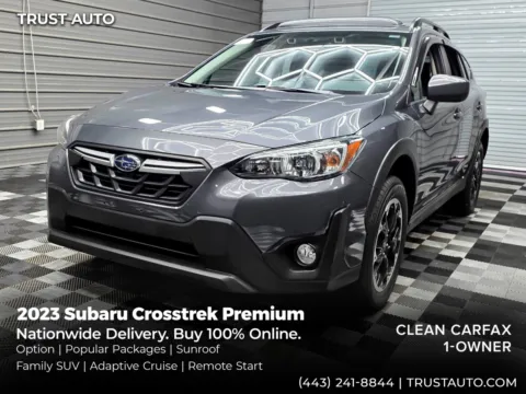 Gray 2023 Subaru Crosstrek Premium AWD CVT SUV w/Option/Popular Pkgs for sale in Sykesville, MD