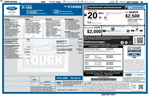 Another view of 2021 Ford F-150 LARIAT 4WD SuperCrew 3.5L Ecoboost Pickup Truck w/Chrome Appearance Pkg for sale in Sykesville, MD at Trust Auto