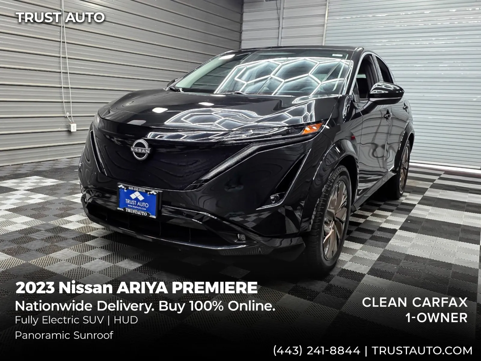 Black 2023 Nissan ARIYA PREMIERE Electric SUV for sale in Sykesville, MD