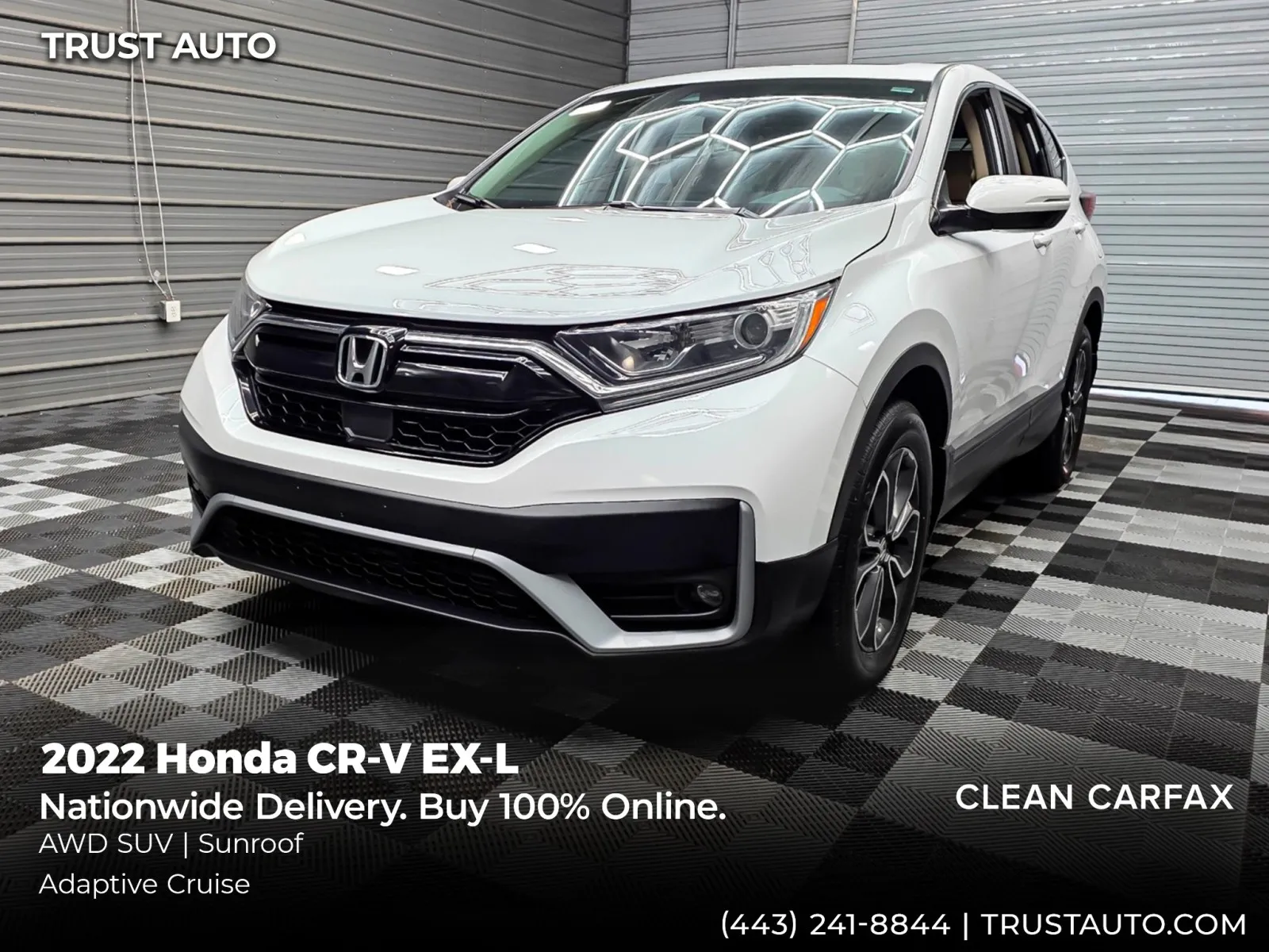 White 2022 Honda CR-V EX-L AWD SUV for sale in Sykesville, MD