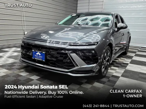 Gray 2024 Hyundai Sonata SEL 4-Door Sedan for sale in Sykesville, MD
