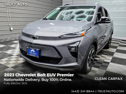Gray 2023 Chevrolet Bolt Premier Electric SUV for sale in Sykesville, MD