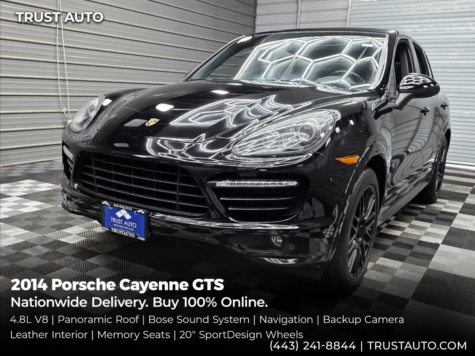 Black 2014 Porsche Cayenne GTS AWD SUV for sale in Sykesville, MD