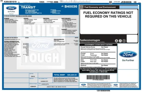 Another view of 2018 Ford Transit T-250 Cargo 130''WB Low Roof Minivan/Van for sale in Sykesville, MD at Trust Auto