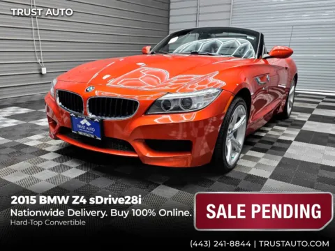 Orange 2015 BMW Z4 sDrive28i Hard-Top Convertible for sale in Sykesville, MD