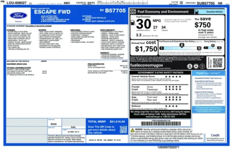 Another view of 2025 Ford Escape Active SUV for sale in Sykesville, MD at Trust Auto