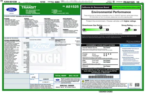 Another view of 2024 Ford Transit T-150 Cargo 130''WB Low Roof AWD Minivan/Van for sale in Sykesville, MD at Trust Auto