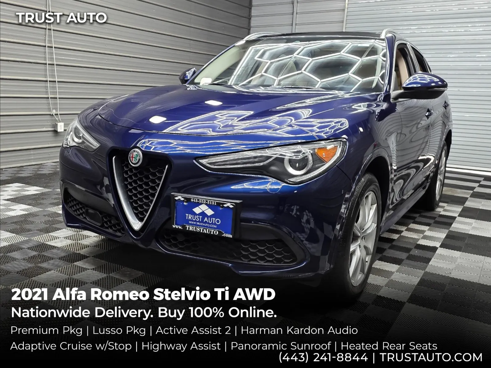 2021 Alfa Romeo Stelvio Ti AWD SUV w/Premium/Lusso Pkgs