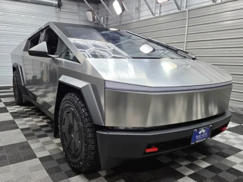 Another view of 2025 Tesla Cybertruck for sale in Sykesville, MD at Trust Auto
