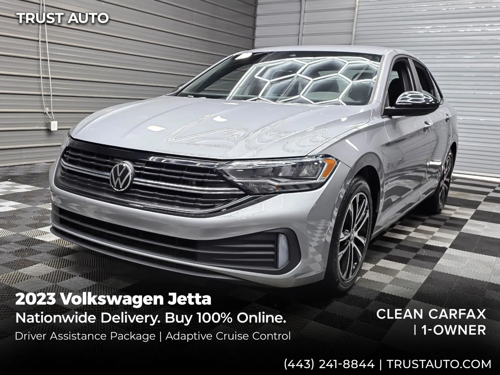 Silver 2023 Volkswagen Jetta Sport 4-Door Sedan for sale in Sykesville, MD