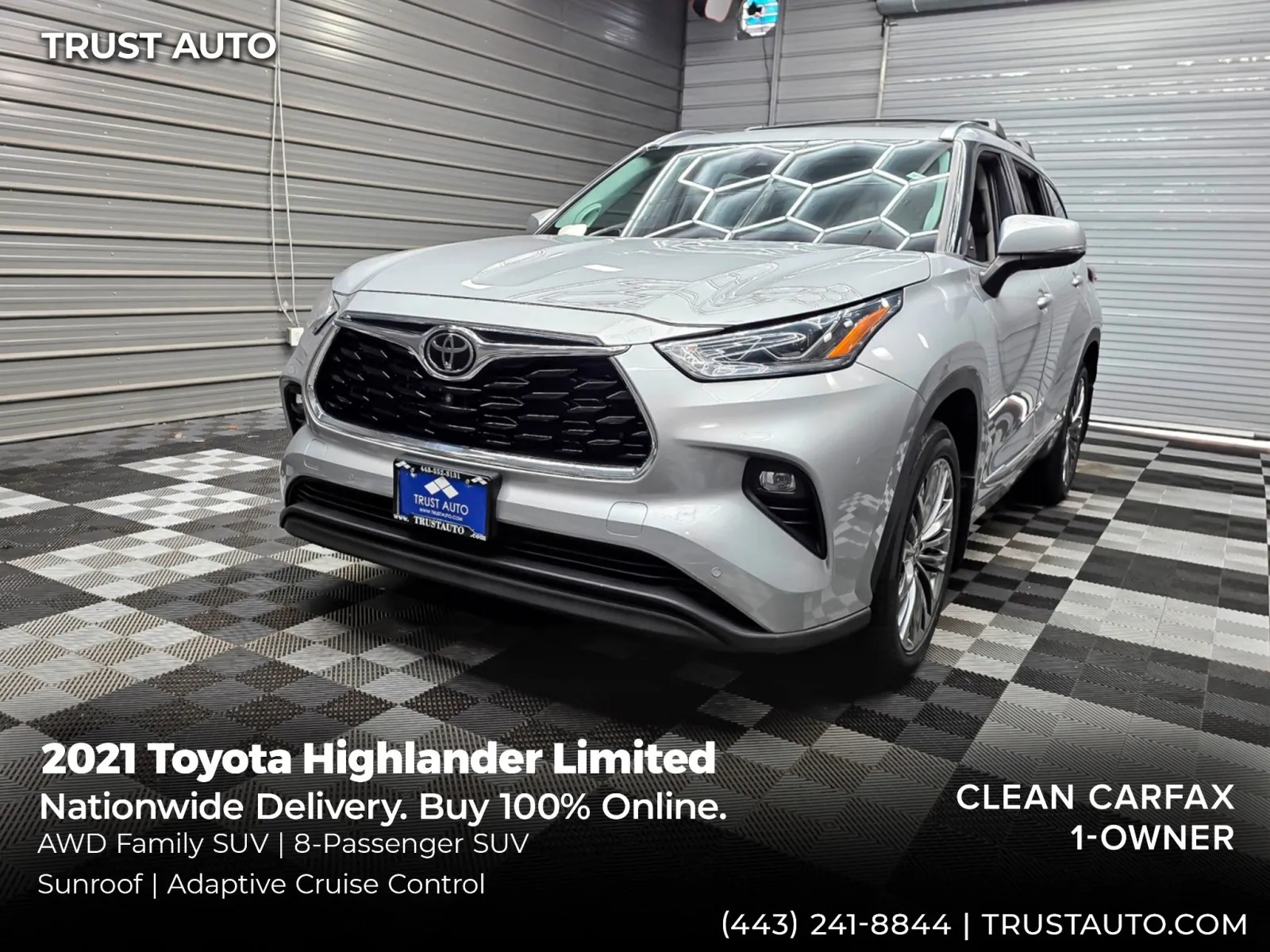 2021 Toyota Highlander Limited AWD 8-Passenger Luxury SUV