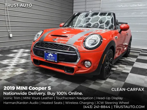 Orange 2019 MINI Cooper S Soft-Top Convertible w/Iconic Trim for sale in Sykesville, MD