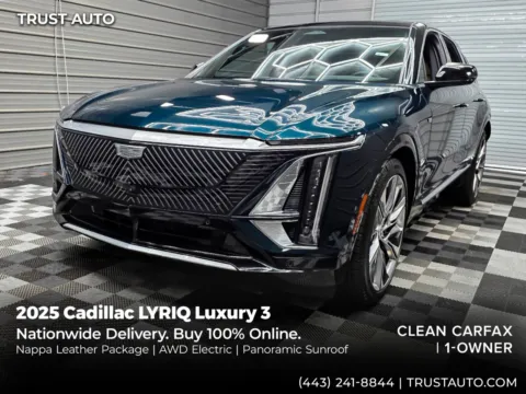 Green 2025 Cadillac LYRIQ Luxury 3 AWD Electric SUV for sale in Sykesville, MD