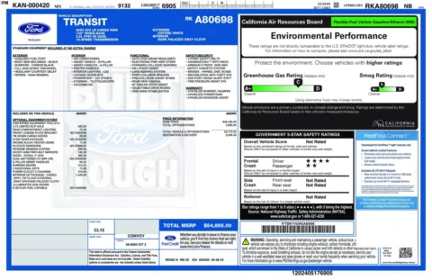 Another view of 2024 Ford Transit T-250 Cargo 148''WB Low Roof Minivan/Van for sale in Sykesville, MD at Trust Auto