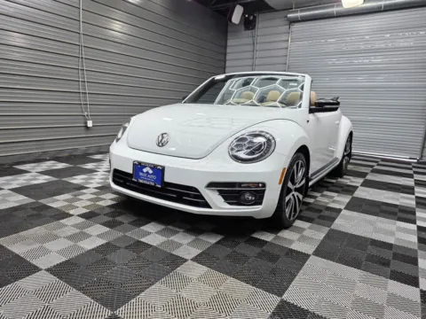 White 2015 Volkswagen Beetle 2.0T R-Line Soft-Top 6-Speed Manual Convertible for sale in Sykesville, MD