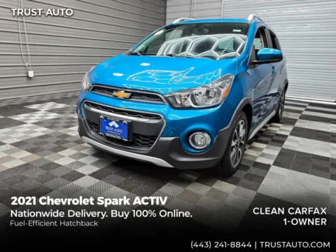 Orange 2021 Chevrolet Spark ACTIV Hatchback for sale in Sykesville, MD