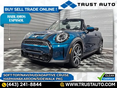 Used 2022 MINI Convertible S Convertible w/Sidewalk Pkg for sale