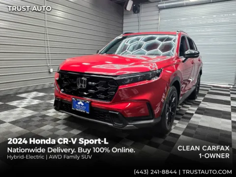 Red 2024 Honda CR-V Sport-L AWD Hybrid Electric SUV for sale in Sykesville, MD