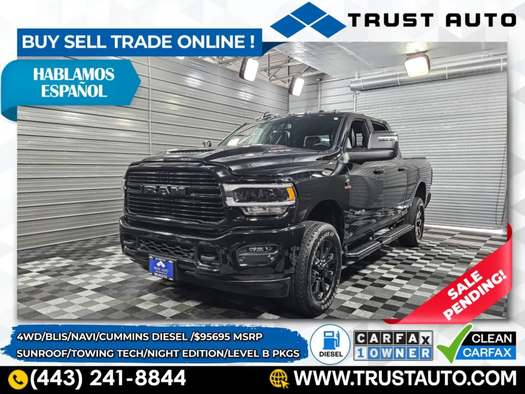 Used 2024 Ram 2500 Laramie 4WD Crew Cab Cummins Diesel Pickup 
