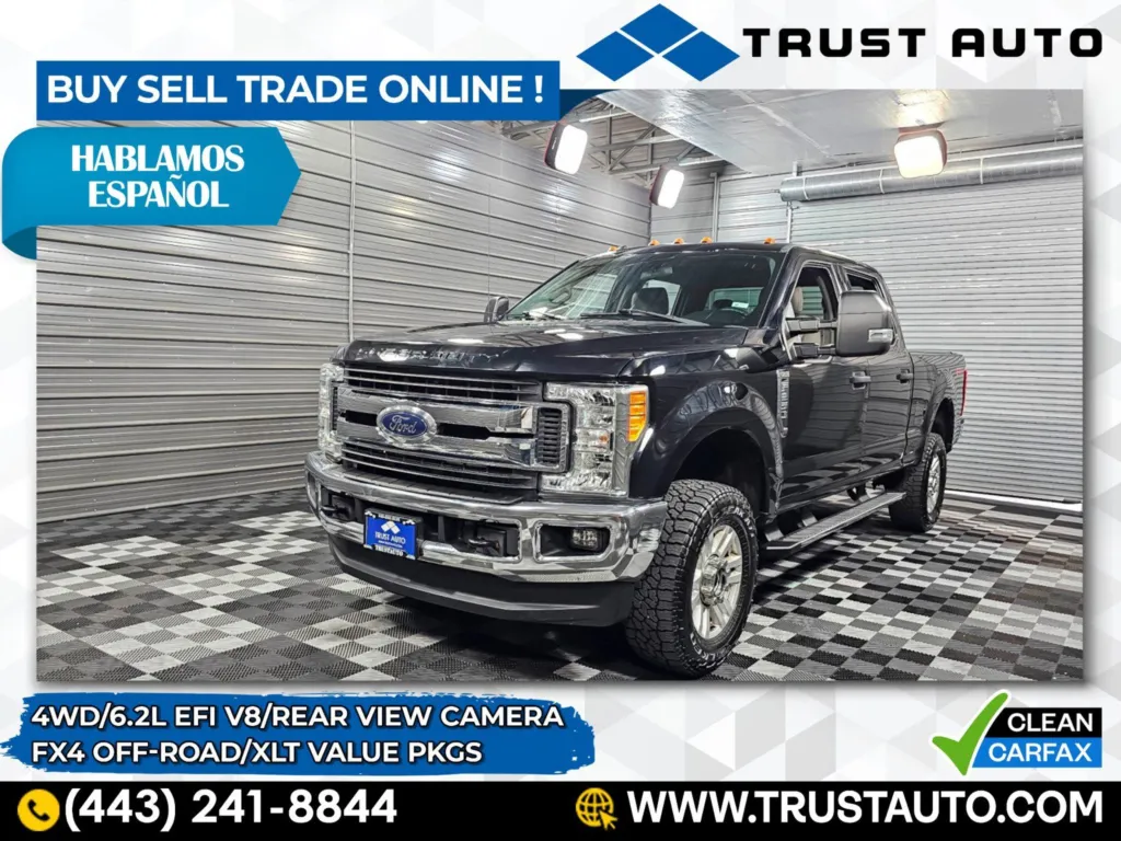 2017 Ford Super Duty F-250 XLT 4WD Crew Cab 6.2L V8 Pickup Truck w/Value Pkg for sale in Sykesville, MD