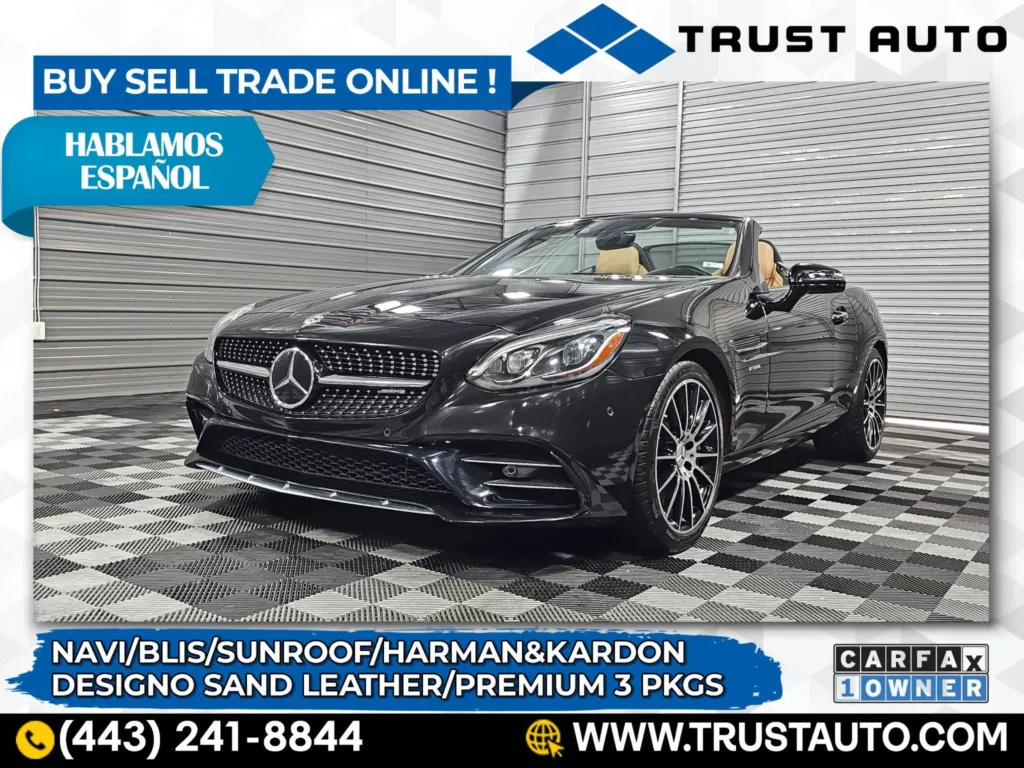 2018 Mercedes-Benz SLC AMG SLC 43 Roadster Hard-Top Luxury Convertible w/Premium 3 Pkg for sale in Sykesville, MD