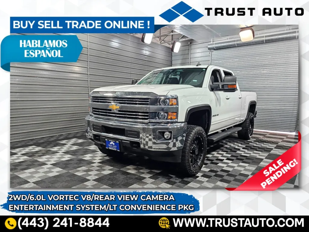 2015 Chevrolet Silverado 2500HD LT RWD Crew Cab 6.0L Vortec V8 Pickup Truck w/Convenience Pkg for sale in Sykesville, MD