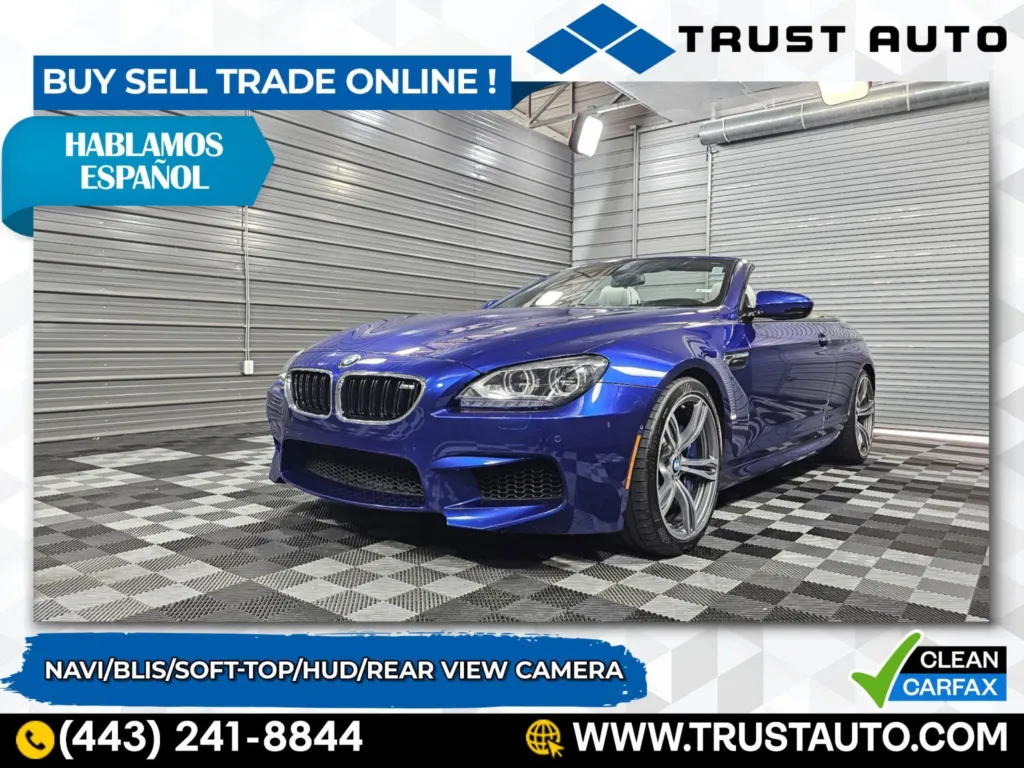 Used 2013 BMW M6 Soft-Top Convertible Sport 2-Door Coupe Cabriolet