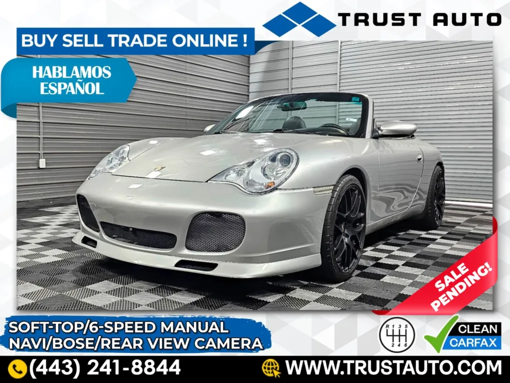 2003 Porsche 911 Carrera 6-Speed Manual Soft-Top Convertible Coupe for sale in Sykesville, MD