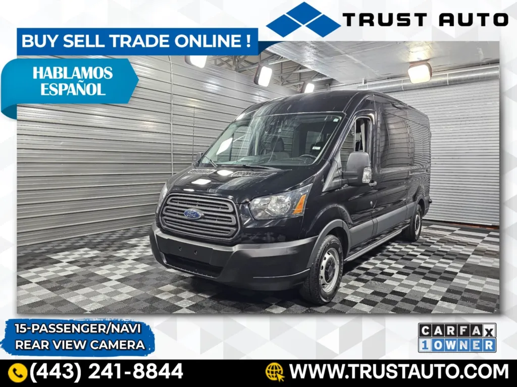 2017 Ford Transit T-350 15-Passenger XL 148'' Medium Roof Minivan/Van for sale in Sykesville, MD