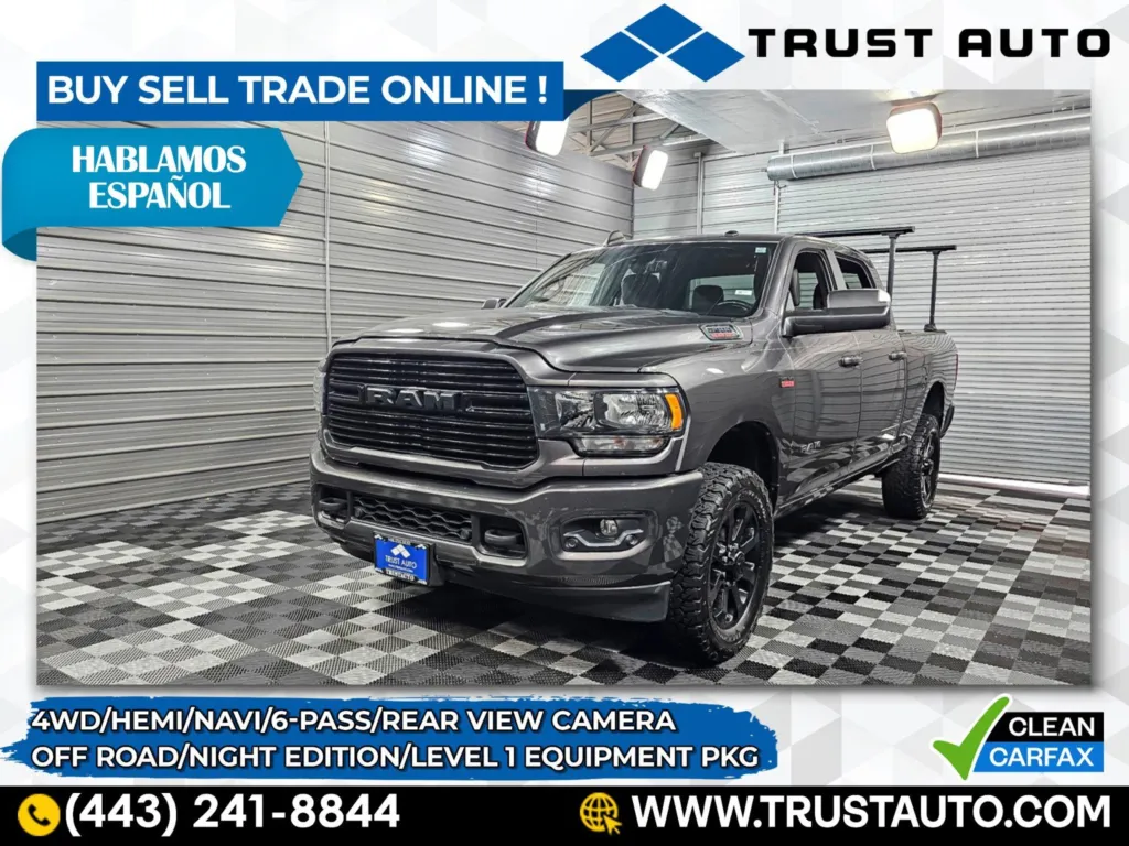 Used 2020 Ram 2500 Big Horn 4WD Crew Cab V8 Hemi Pickup Truck