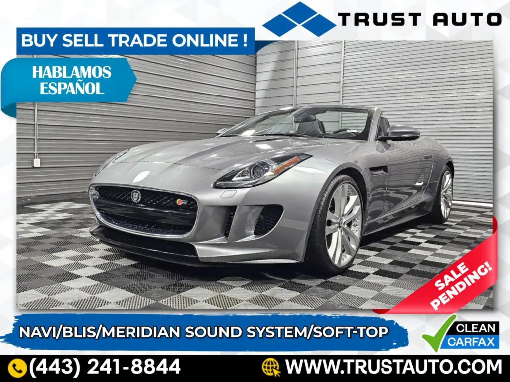 2014 Jaguar F-TYPE V8 S Soft-Top Luxury Convertible Coupe for sale in Sykesville, MD