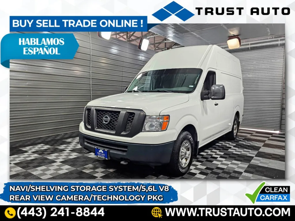 Used 2017 Nissan NV 3500 HD Cargo SV High Roof Minivan/Van w