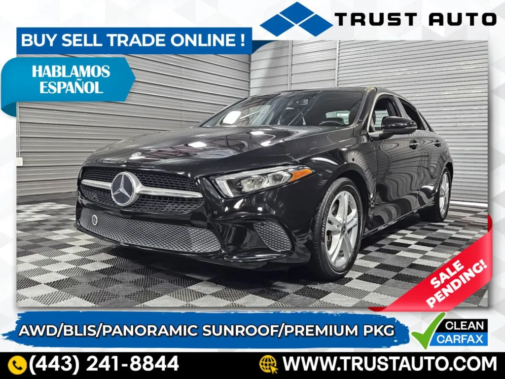 2020 Mercedes-Benz A-Class A 220 4MATIC AWD Sedan w/Premium Pkg for sale in Sykesville, MD