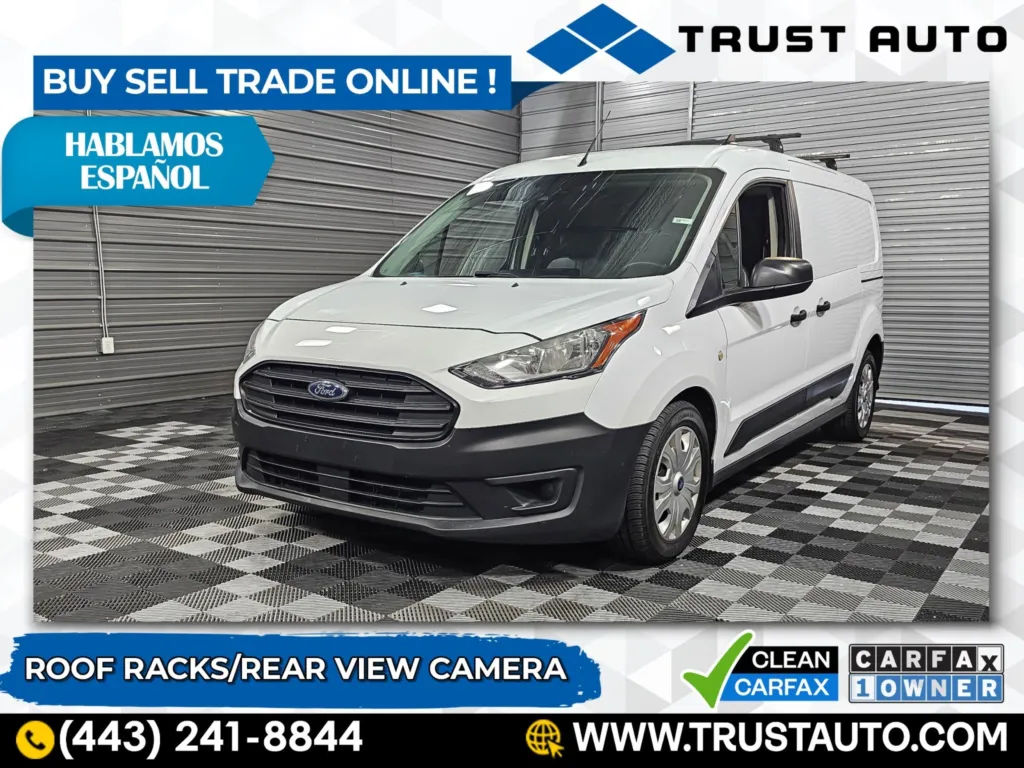 2020 Ford Transit Connect Cargo XL 121''WB Minivan/Van w/Cargo Racks for sale in Sykesville, MD