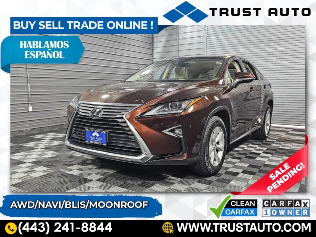 2017 Lexus RX 350 AWD SUV for sale in Sykesville, MD