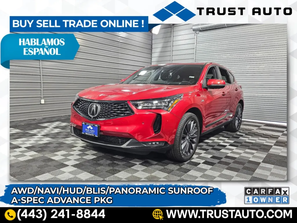 Used 2022 Acura RDX AWD Luxury SUV w/A-Spec Advance Pkg for