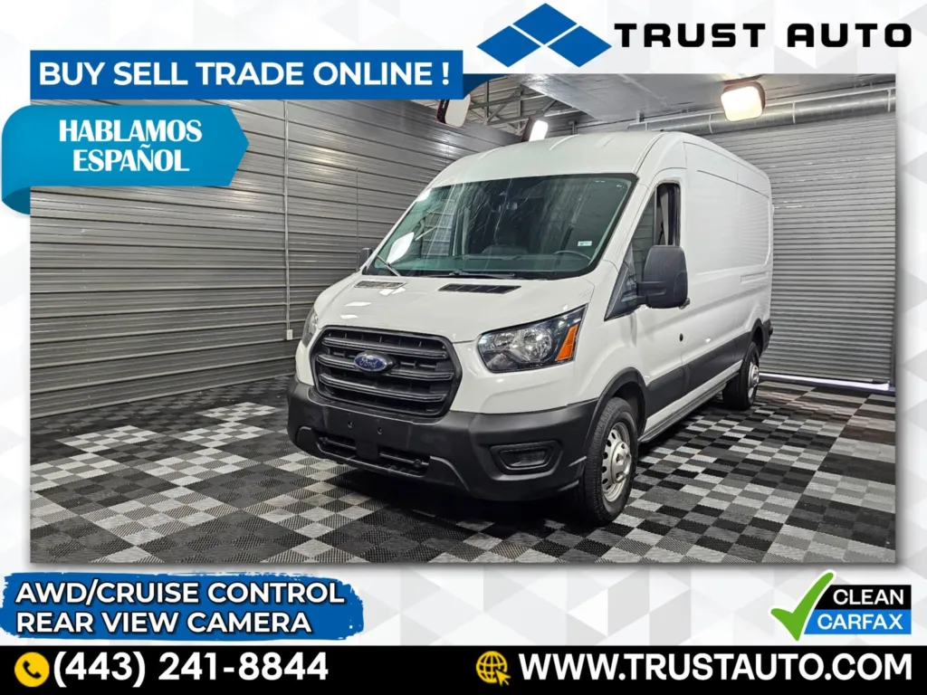 Used 2020 Ford Transit T-250 Cargo 148'' Medium Roof AWD Minivan