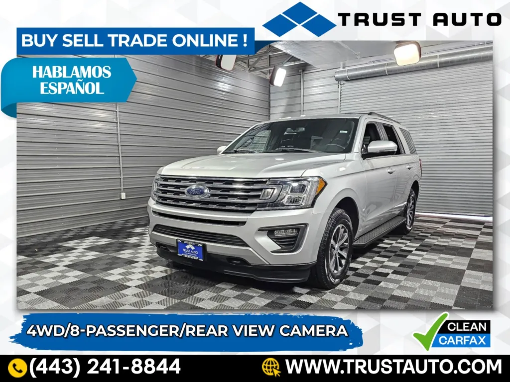 Used 2019 Ford Expedition XLT 4WD 8-Passenger Luxury SUV for sale 